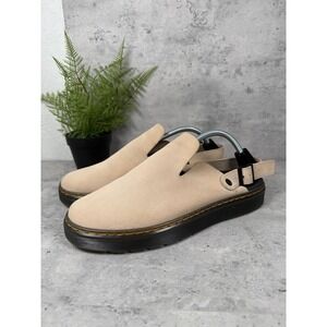 Dr. Marten's Carlson Men's 12 Tan Slingback Mule sand